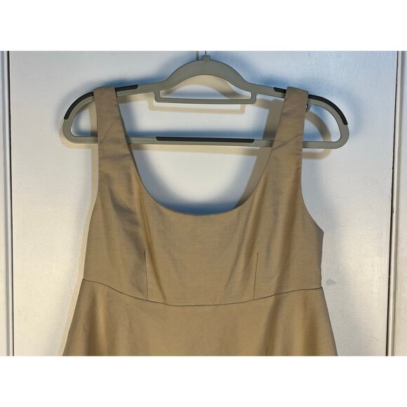 Tuckernuck Pomander Place Peplum Tank Top Small Khaki Feminine Preppy Twee - Picture 2 of 7